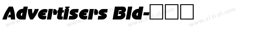 Advertisers Bld字体转换